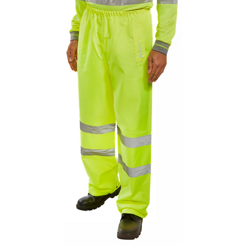 Hi-Vis Yellow Waterproof Trousers