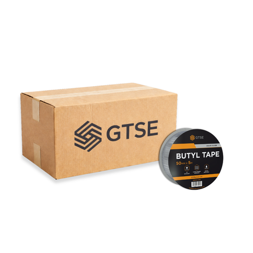 Box of 24 Rolls of Silver Waterproof Butyl Tape - 50mm x 5m