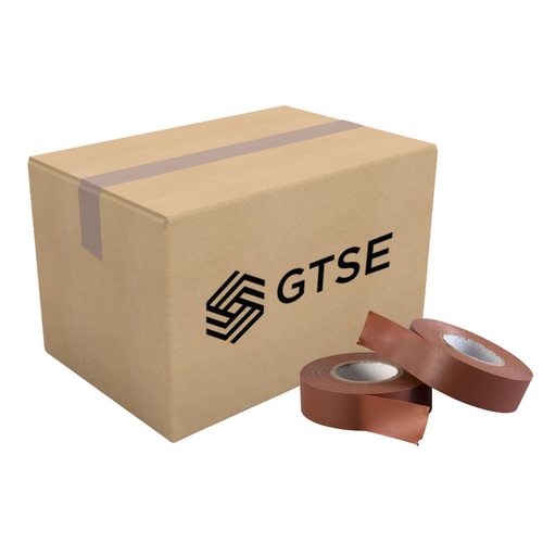 Brown PVC Electrical Insulation Tape 19mm x 33m - 100 Rolls - Tape Box Deal