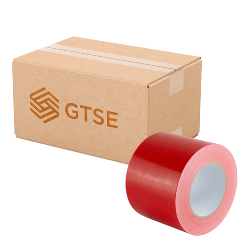 Extra Wide Red Duct Tape Box 12 Rolls - 100mm x 50m (4") Gaffer Tape