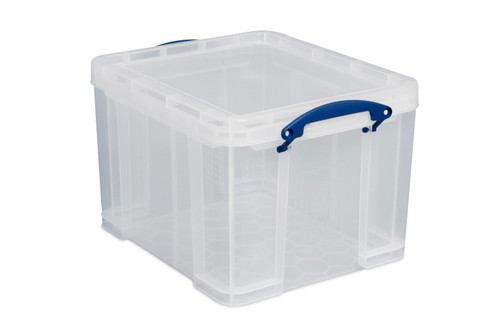 35L Clear Plastic Storage Box (480L x 390W x 310H mm) 35L Clear Plastic Storage Box (480L x 390W x 310H mm)