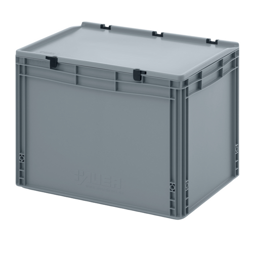 75L Euro Stacking Container with Lid (600L x 400W x 435H mm)