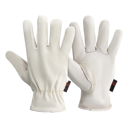 Ivory Hide Leather Drivers Gloves (10 Pairs)