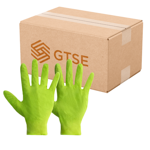 Diamond grip Green Nitrile Gloves (Case of 500)