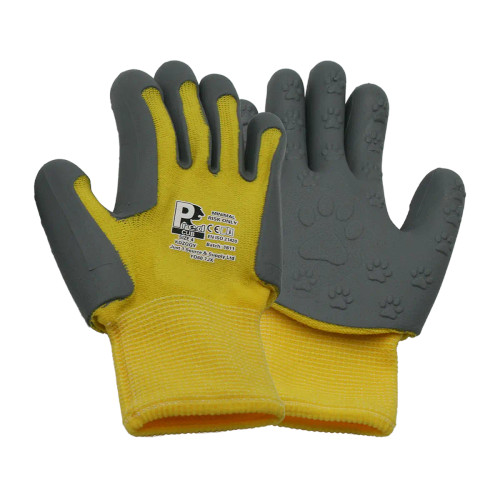 Yellow Polyester/Spandex Liner Junior Protective Gloves (10 Pairs)