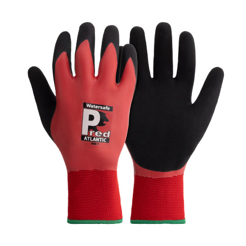 Nylon Liner, Fully coated Latex Waterproof Cut Resistant Level 1 Gloves (10 Pairs)
