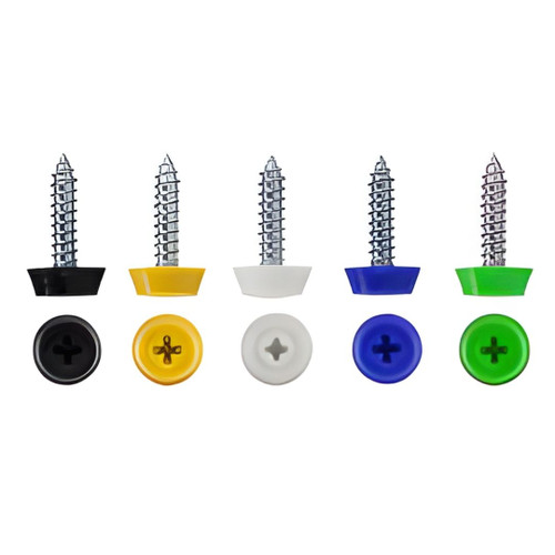 3/4in Moulded Head Screws - Green (Pack of 100)