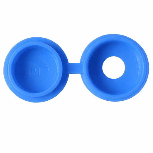 Blue Hinged Flip-Top Caps (Pack of 500)
