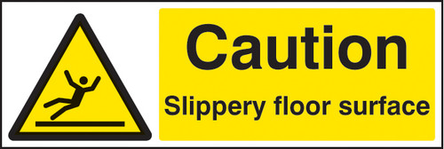 Caution slippery floor surface - Safety Sign Caution slippery floor surface - Safety Sign