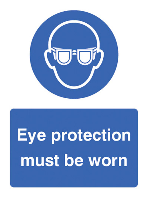 Eye protection must be worn - Safety Sign Eye protection must be worn - Safety Sign