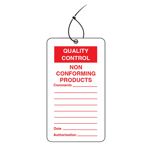 QC Tag Non Conforming Product Pk Of 10 - Safety Sign