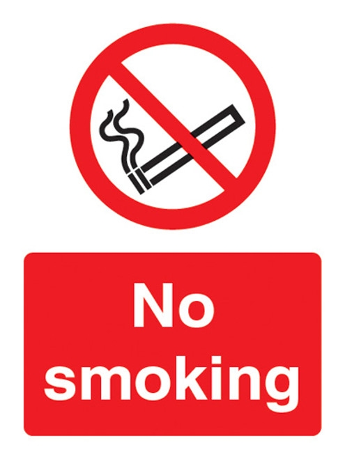 No smoking Vertical - Safety Sign