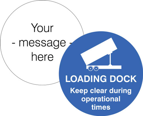 Design your own floor graphic 400mm dia - Safety Sign