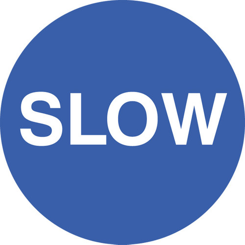 Slow floor graphic 400mm dia - Safety Sign Slow floor graphic 400mm dia - Safety Sign