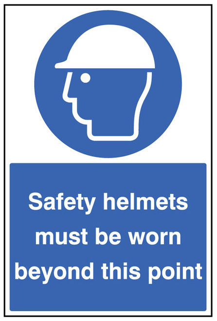 Safety helmets must be worn floor graphic 400x600mm - Safety Sign