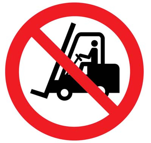 No forklifts symbol floor graphic 400mm dia No forklifts symbol floor graphic 400mm dia