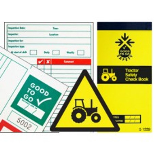 Good To Go Safety Tractor Check Book - 25 inspections - Safety Sign Good To Go Safety Tractor Check Book - 25 inspections - Safety Sign