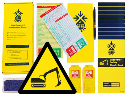 Good To Go Safety Excavator Daily Kit (2 tags, 300 seals, 11 check books & 1 wallet with pen) Good To Go Safety Excavator Daily Kit (2 tags, 300 seals, 11 check books & 1 wallet with pen)