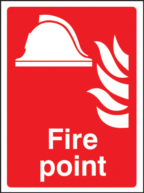 Fire Point Vertical - Safety Sign