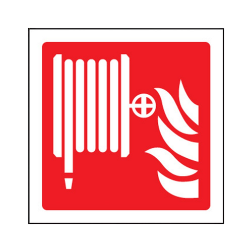 100 Self Adhesive Labels 100X100mm Fire Hose Reel