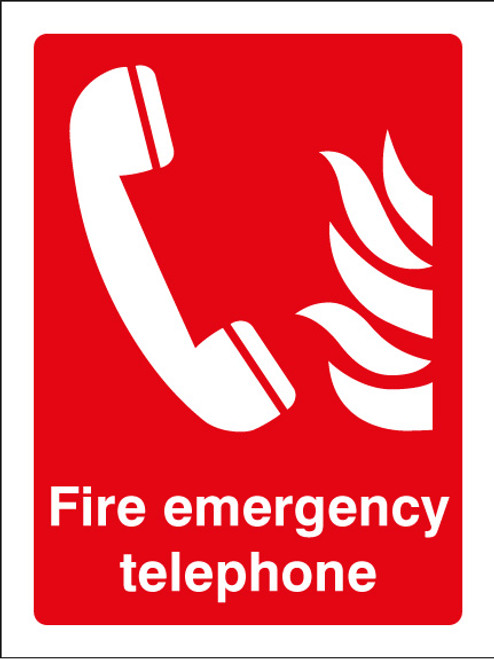Fire emergency telephone - Safety Sign