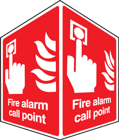 Fire alarm call point - projecting sign - Safety Sign Fire alarm call point - projecting sign - Safety Sign