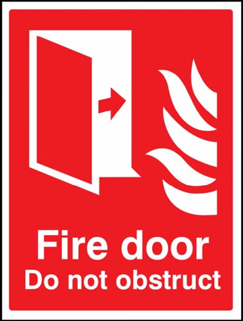 Fire door Do not obstruct - Safety Sign Fire door Do not obstruct - Safety Sign