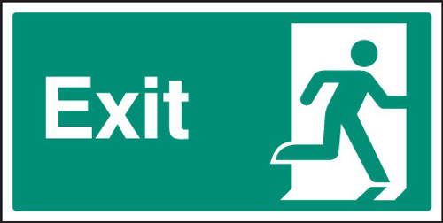 Exit - right symbol - Safety Sign