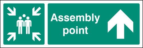 Assembly point straight on - Safety Sign