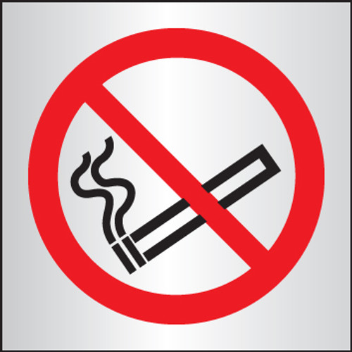 No Smoking 140X140mm Aluminium - Safety Sign No Smoking 140X140mm Aluminium - Safety Sign