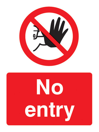 No Entry - Safety Sign - GTSE UK