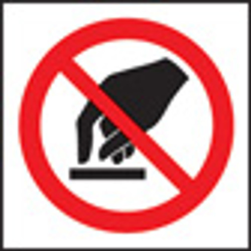 100 Self Adhesive labels 50x50mm do not touch