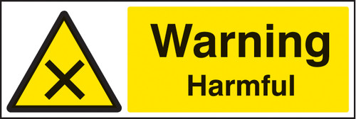 Warning harmful - Safety Sign