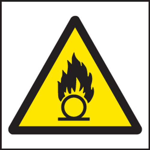 Oxidising agent symbol - Safety Sign
