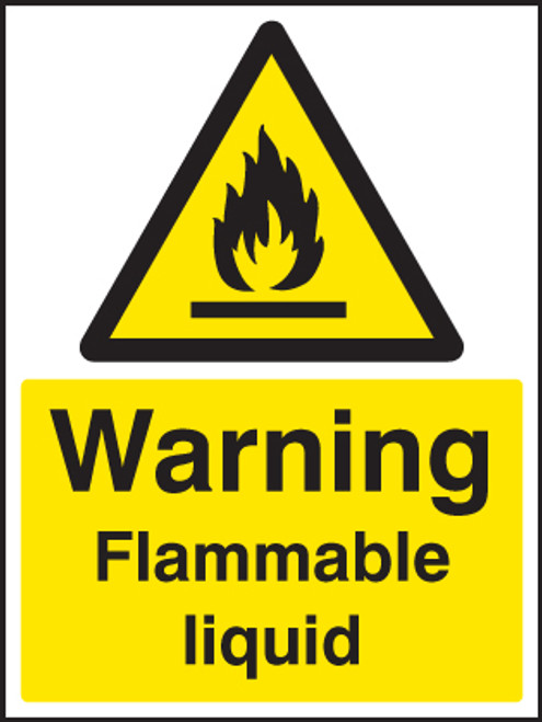 Flammable liquid Vertical - Safety Sign