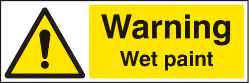 Warning wet paint - Safety Sign