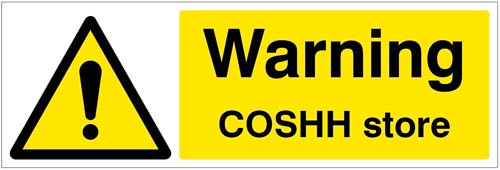Warning COSHH store