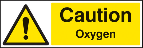 Caution oxygen - Safety Sign Caution oxygen - Safety Sign