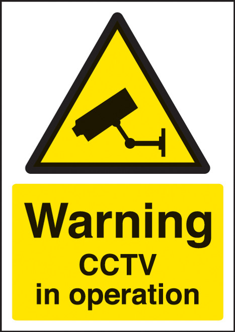 Warning CCTV in operation - A4 sav - Safety Sign Warning CCTV in operation - A4 sav - Safety Sign