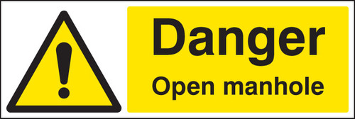 Danger open manhole - Safety Sign