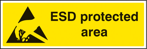 ESD protected area - Safety Sign