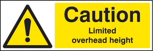 Caution Limited Overhead Height - Safety Sign