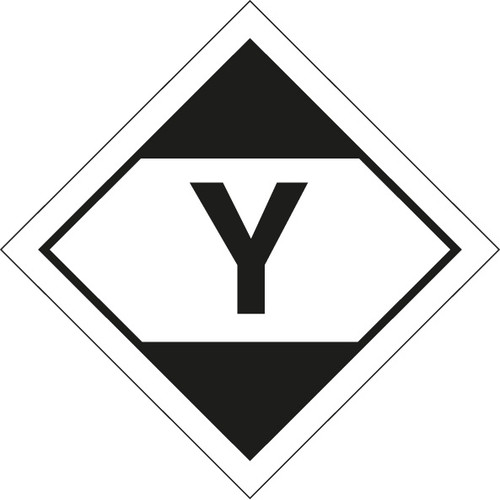 Lq Diamond Y - Air Transport (Adr 2011) - Safety Sign