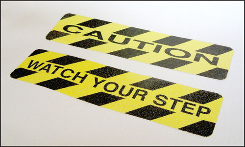 Caution - anti-slip mat 610x150mm - Safety Sign Caution - anti-slip mat 610x150mm - Safety Sign