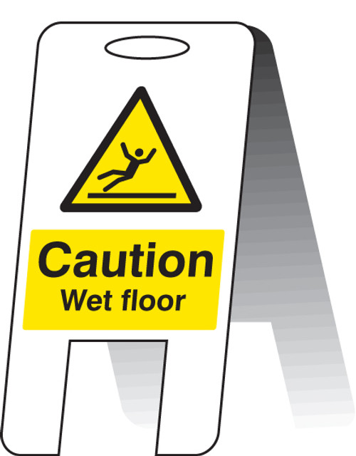 Caution wet floor (self standing folding sign) - Safety Sign Caution wet floor (self standing folding sign) - Safety Sign