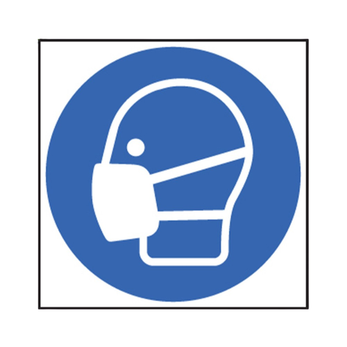 100 Self Adhesive Labels 50X50mm Masks