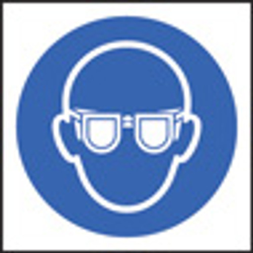 100 Self Adhesive labels 50x50mm goggles