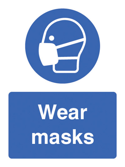 Wear Masks - Safety Sign