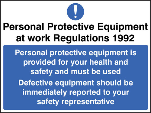 PPE provided - Safety Sign