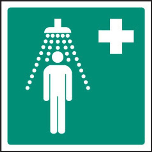 Emergency shower symbol - Safety Sign Emergency shower symbol - Safety Sign